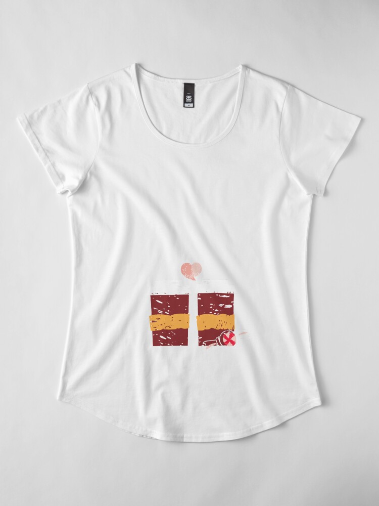 Alternate view of Coffee for Two Premium Scoop T-Shirt