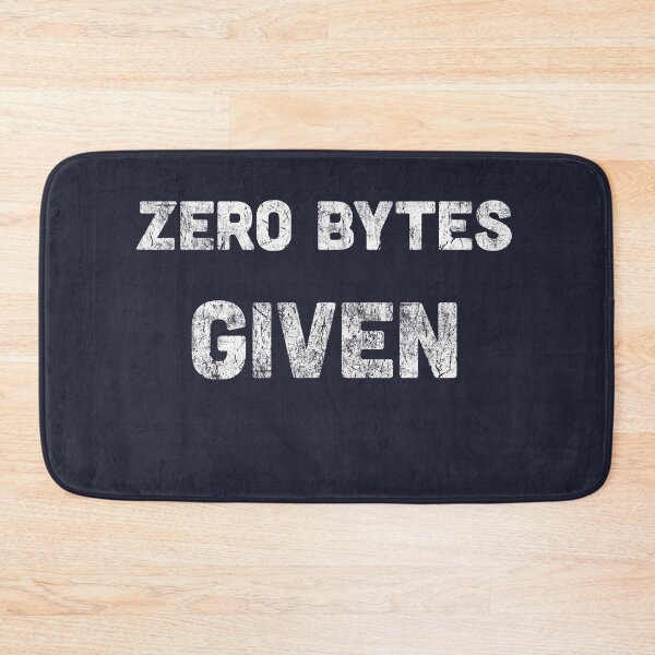 Item preview, Zero Bytes Given Programmer designed and sold by vladocar.