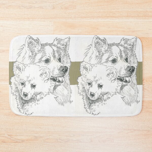 Item preview, American Eskimo Father & Son designed and sold by BarbBarcikKeith.