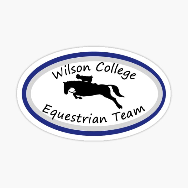 "Wilson College Equestrian Team" Sticker by piersongabby Redbubble