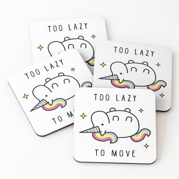 Item preview, Too Lazy To Move Unicorn T-Shirt designed and sold by Blvckstar.