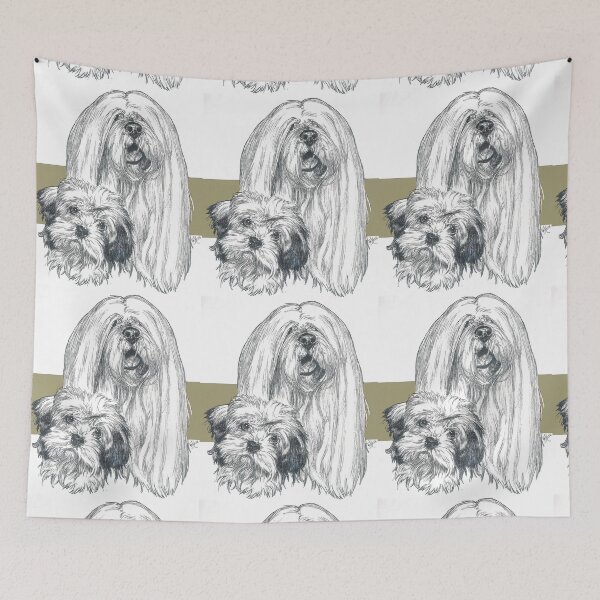 Item preview, Lhasa Apso Father & Son designed and sold by BarbBarcikKeith.
