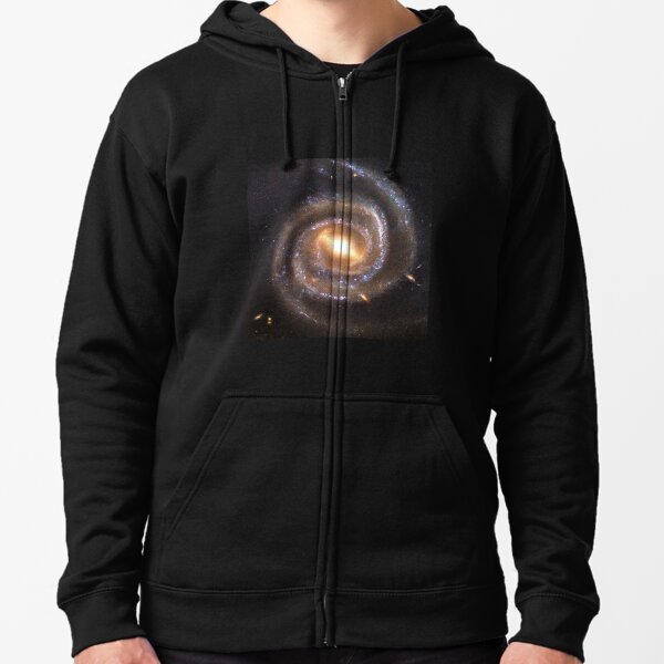 #Astronomy: #Megamaser #barred spiral #Galaxy named UGC 6093, Cosmology, AstroPhysics, Universe Zipped Hoodie