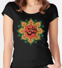 "Om" India, Hindu, Hinduism T-Shirt Women's Fitted Scoop T-Shirt