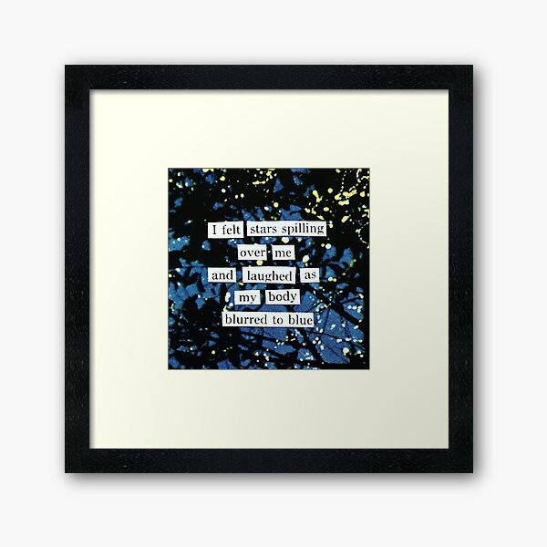 I felt stars Framed Art Print