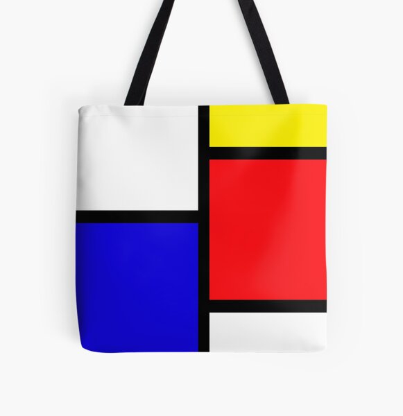 Mondrian All Over Print Tote Bag