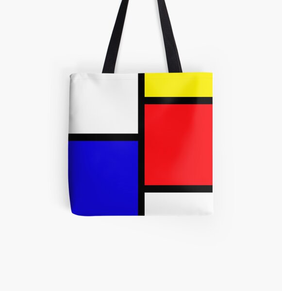 Mondrian All Over Print Tote Bag