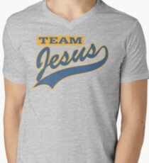 Christian "Team Jesus" Men's V-Neck T-Shirt