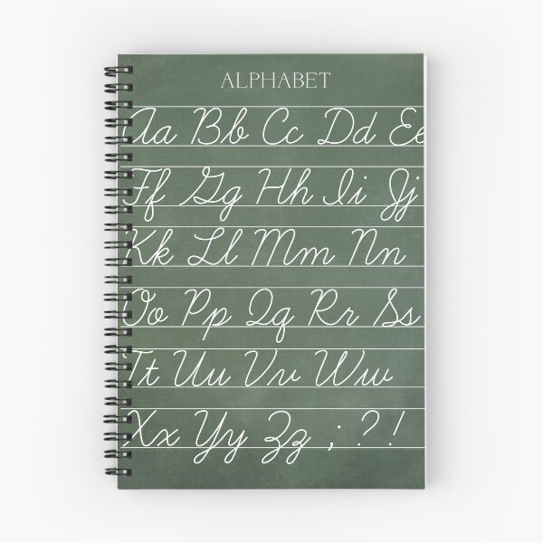 Item preview, Vintage Alphabet Chalkboard Poster - Cursive designed and sold by ljcDigitalDesigns.