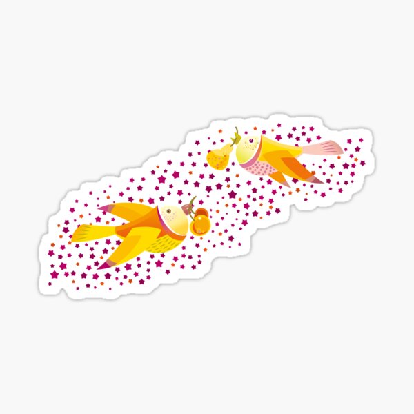 Autumn Love Glossy Sticker