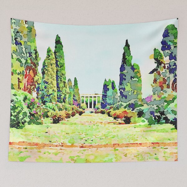 Item preview, Roma EUR: colonnade at the end of the park designed and sold by Giuseppe Cocco.