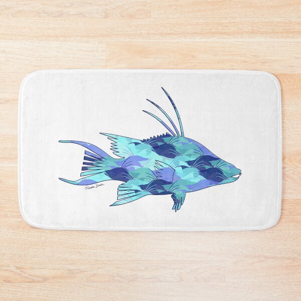 Item preview, Blue Camo Hogfish designed and sold by artsytoo.
