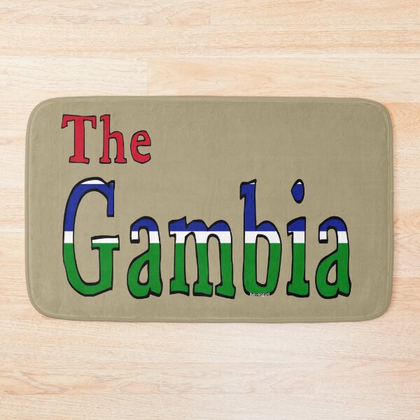Item preview, The Gambia Font with Gambian Flag designed and sold by Havocgirl.