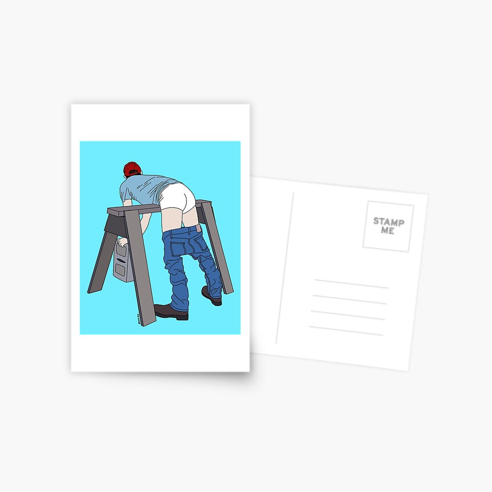 Bent Over Postcard