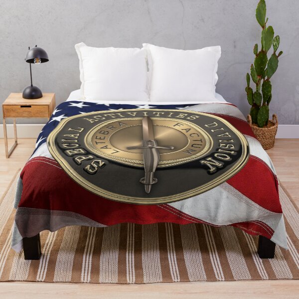 Item preview, CIA Special Activities Division - SAD Emblem over American Flag designed and sold by Serge Averbukh Art Studio.