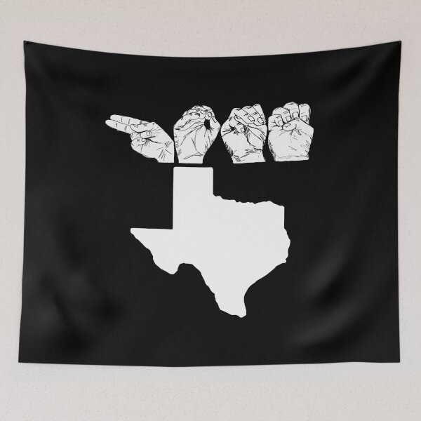 Item preview, American Sign Language, ASL Texas TX, Home design Gift designed and sold by D-C-Designs.