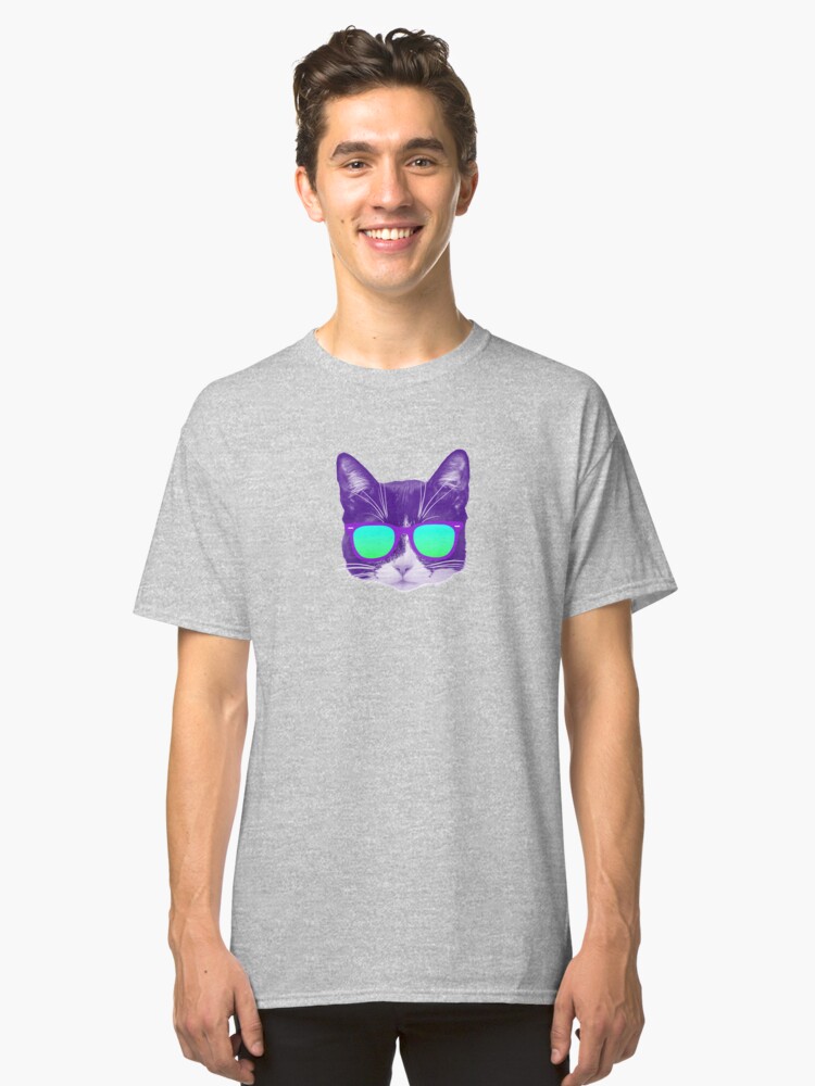 Alternate view of Cool Cat with Sunglasses Classic T-Shirt