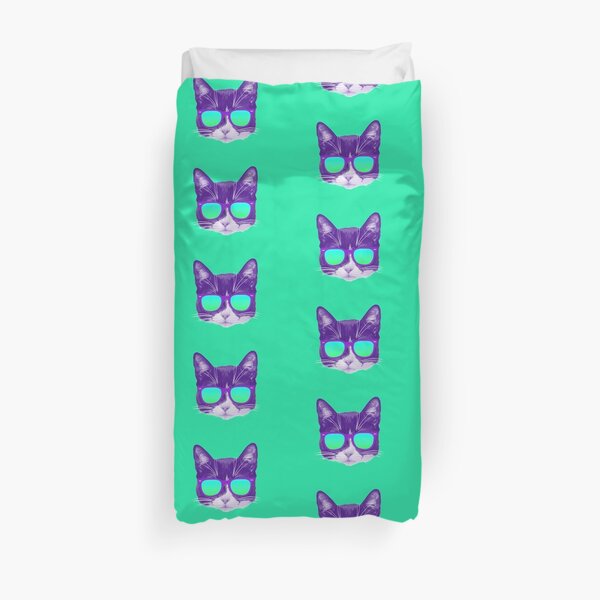 Cool Cat with Sunglasses Duvet Cover