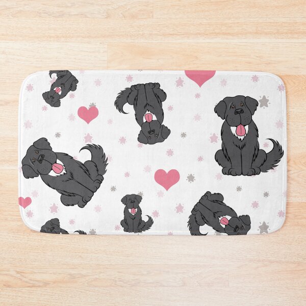Item preview, Newfies and Hearts Pattern designed and sold by Christine Mullis.