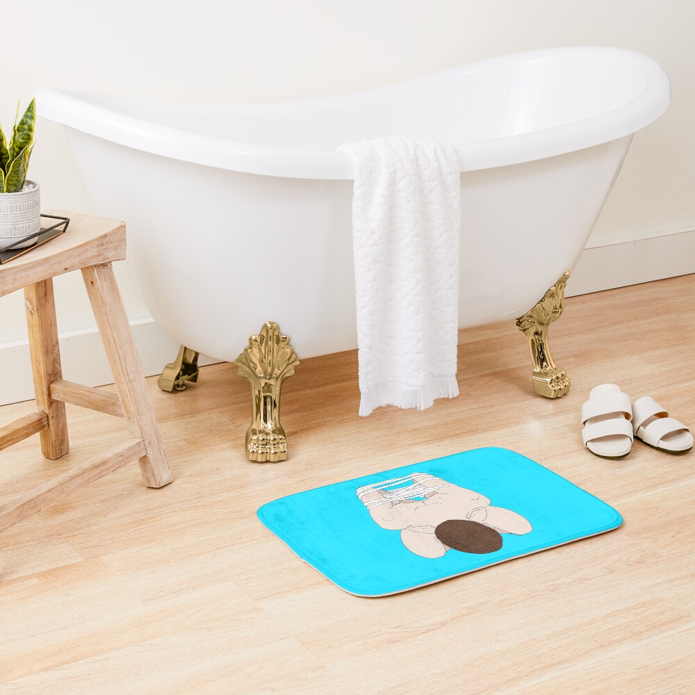 Tied Down Bath Mat