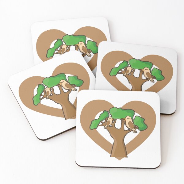 Item preview, Cute Kookaburras Heart for Kookaburra Lover designed and sold by eternallygifted.