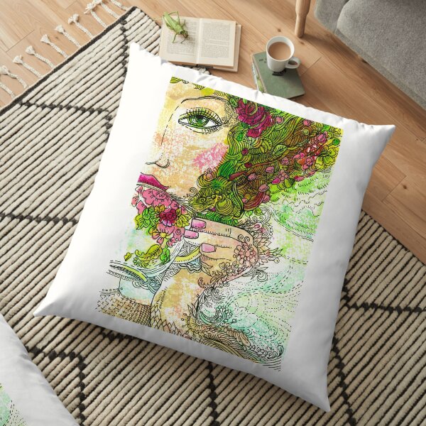 Morning Coffee Floor Pillow