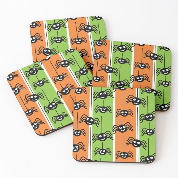 Item preview,  Halloween Spiders Dangling Orange and Green designed and sold by creativinchi.