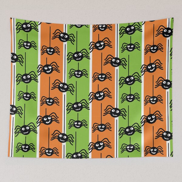 Item preview,  Halloween Spiders Dangling Orange and Green designed and sold by creativinchi.