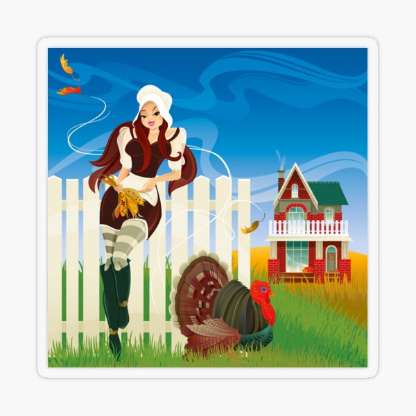 Happy Thanksgiving Day! Transparent Sticker