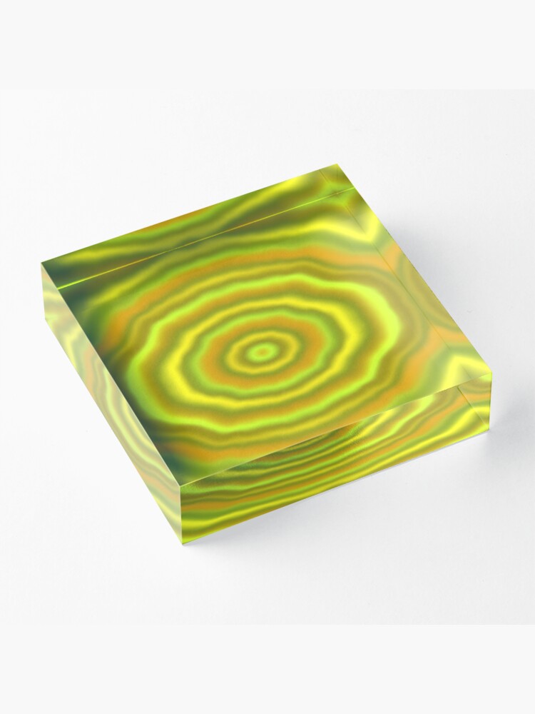 Alternate view of Light Sea Green Tunnel Acrylic Block