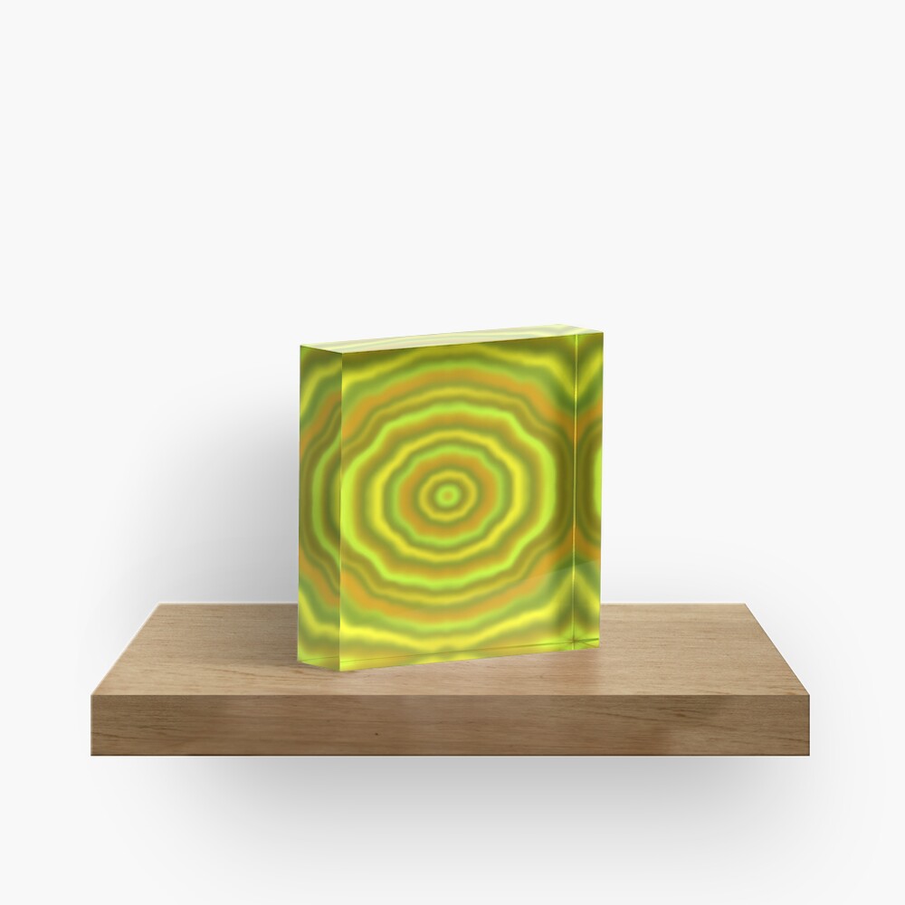 Light Sea Green Tunnel Acrylic Block