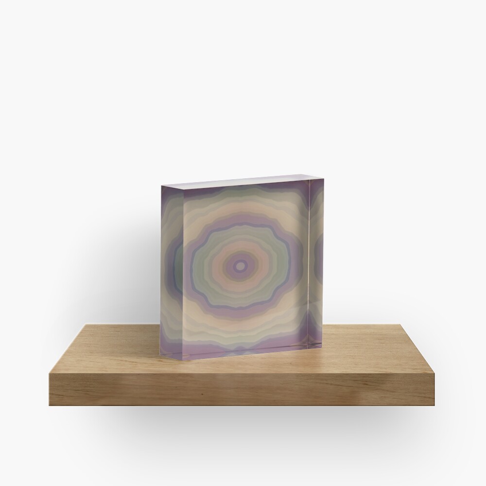 Cornflower Blue Tunnel Acrylic Block