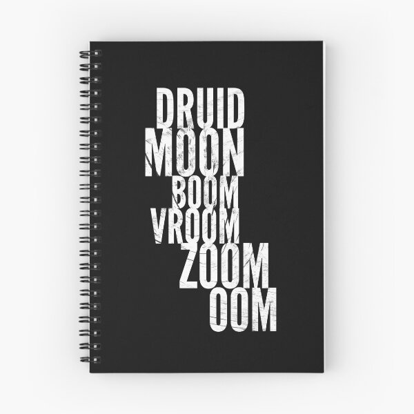 Item preview, Druid Gaming Logo for T-Shirts -BOOM - MOON - ZOOM - OOM - healer shirt b/w designed and sold by CloudDance.