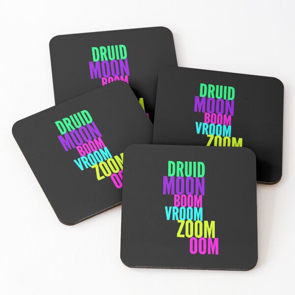 Item preview, Druid Gaming Logo for T-Shirts -BOOM - MOON - ZOOM - OOM - healer shirt 80s g/p/b/g/p designed and sold by CloudDance.