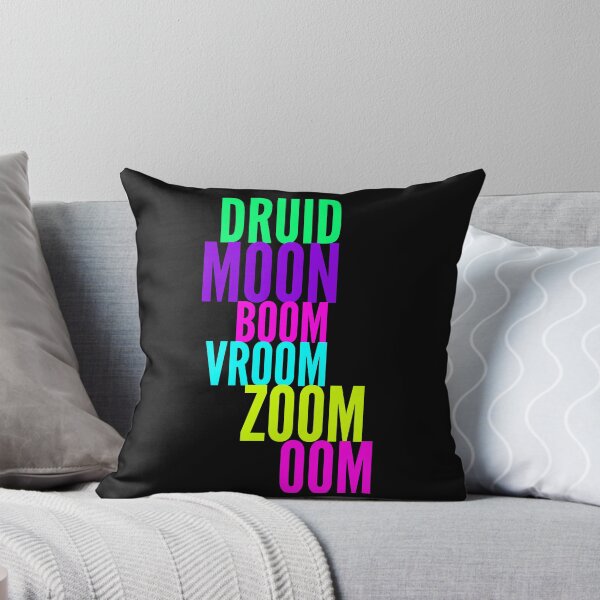 Item preview, Druid Gaming Logo for T-Shirts -BOOM - MOON - ZOOM - OOM - healer shirt 80s g/p/b/g/p designed and sold by CloudDance.