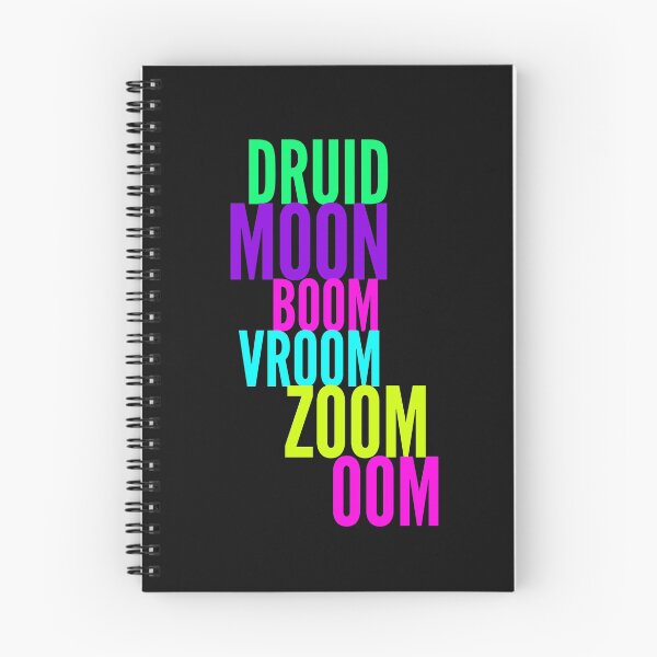 Item preview, Druid Gaming Logo for T-Shirts -BOOM - MOON - ZOOM - OOM - healer shirt 80s g/p/b/g/p designed and sold by CloudDance.