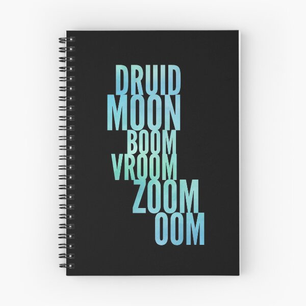 Item preview, Druid Gaming Logo for T-Shirts -BOOM - MOON - ZOOM - OOM - healer shirt Sea Blue designed and sold by CloudDance.