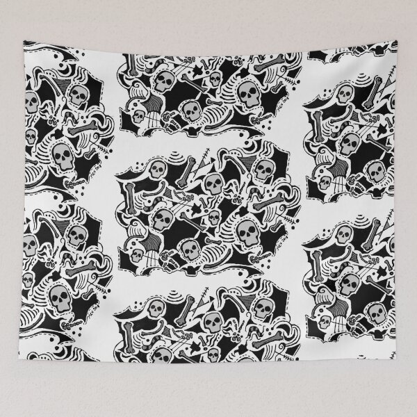 Item preview, Abstract Skulls and Bones designed and sold by MVanHyll.