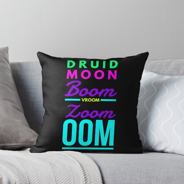 Item preview, Druid Gaming Logo for T-Shirts -Boom - Zoom - Moon - OOM B 80s Style G/P/G/Y designed and sold by CloudDance.