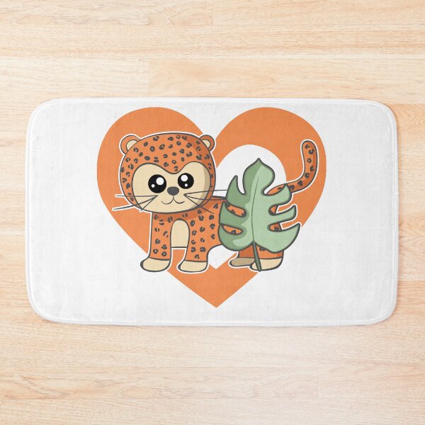 Item preview, Cute Kawaii Leopard Heart for Leopard Lovers designed and sold by eternallygifted.