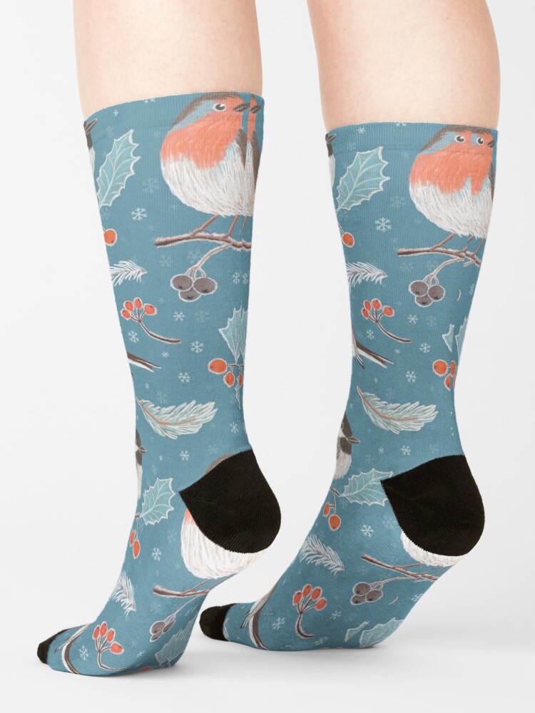 Alternate view of Winter Birds Socks