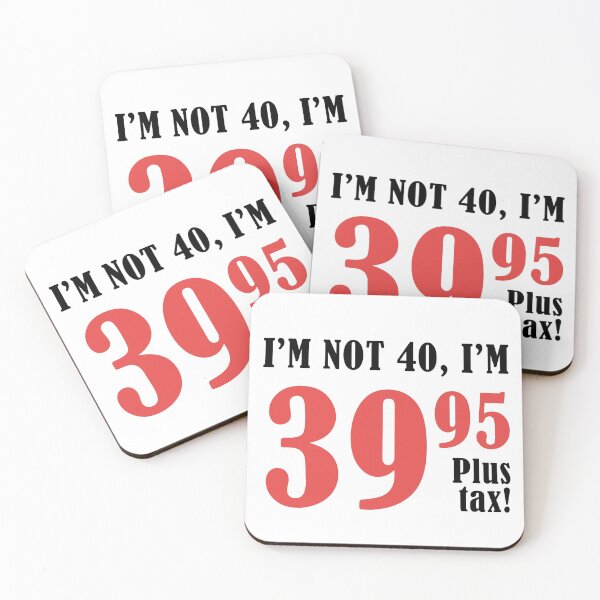 Item preview, Funny 40th Birthday Gift (Plus Tax) designed and sold by thepixelgarden.