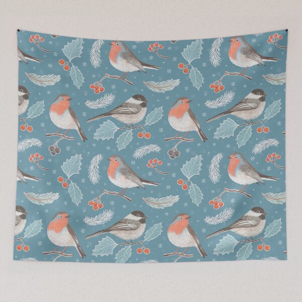 Item preview, Winter Birds designed and sold by nadyanadya.
