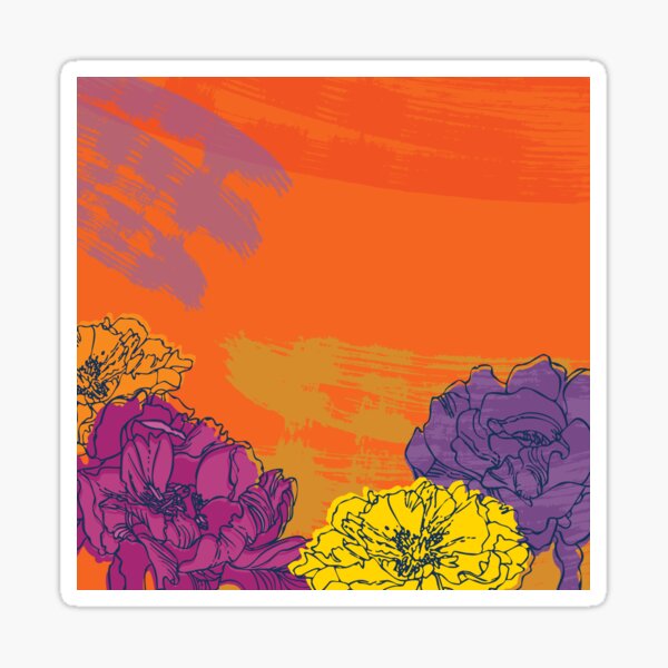 Autumn Flowers Sticker