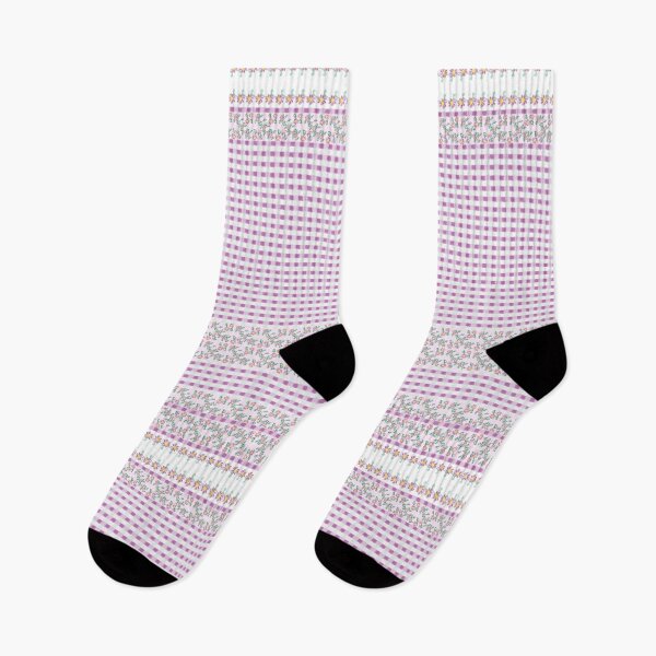 Item preview, Pink Garden Border Print designed and sold by Sharon Schwalbe.