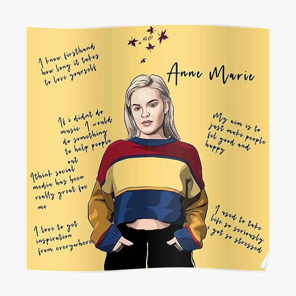 Anne Marie Posters Redbubble