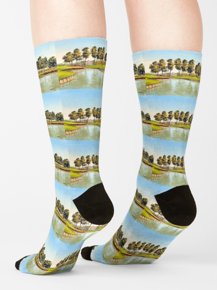 Alternate view of Sawgrass Golf Course Hole 17 Socks