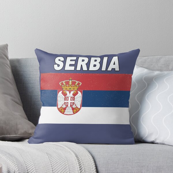 Item preview, Serbia National Sports Design - Distressed Srbija Flag designed and sold by merchhost.