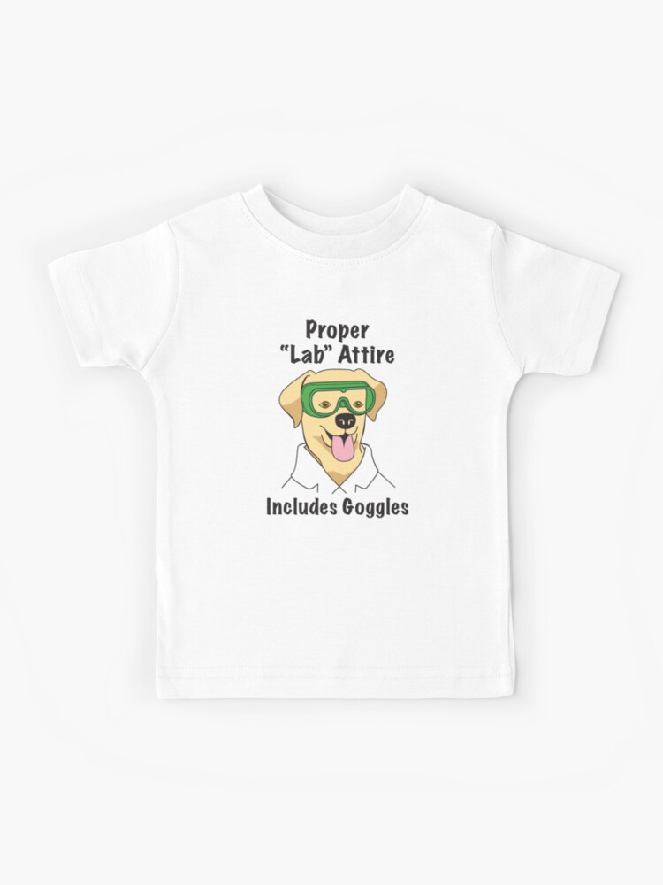 "Proper Lab Attire Funny Lab Technician Gift " Kids TShirt for Sale