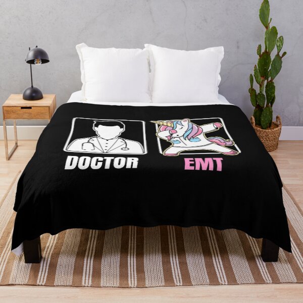 Item preview, EMT Dabbing Unicorn Funny Boring Doctor Quote Fun Paramedic  designed and sold by CreatedByHeidi.